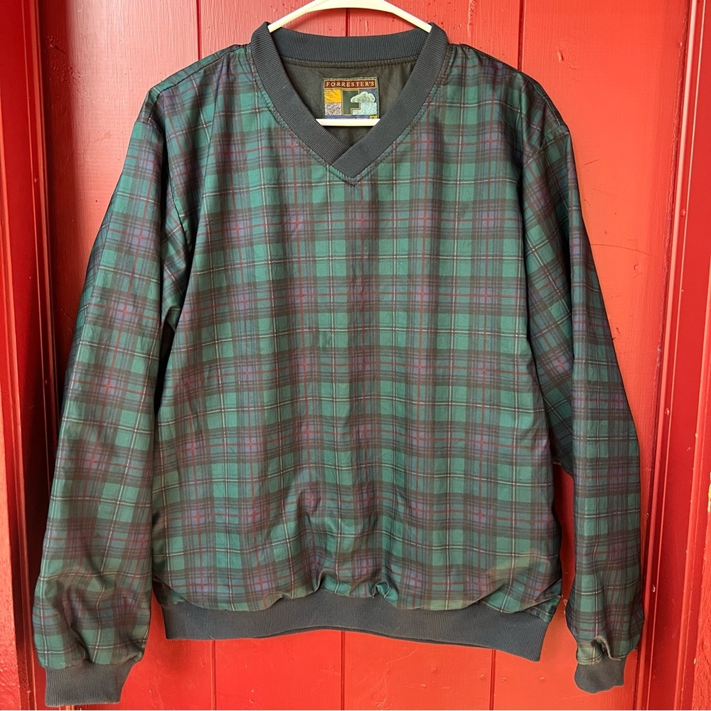 Vintage Forresters Outerwear Plaid Windbreaker Jacket USA Made Men's Size Small!
